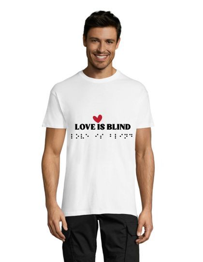 Love is Blind pánské tričko bílé 3XL