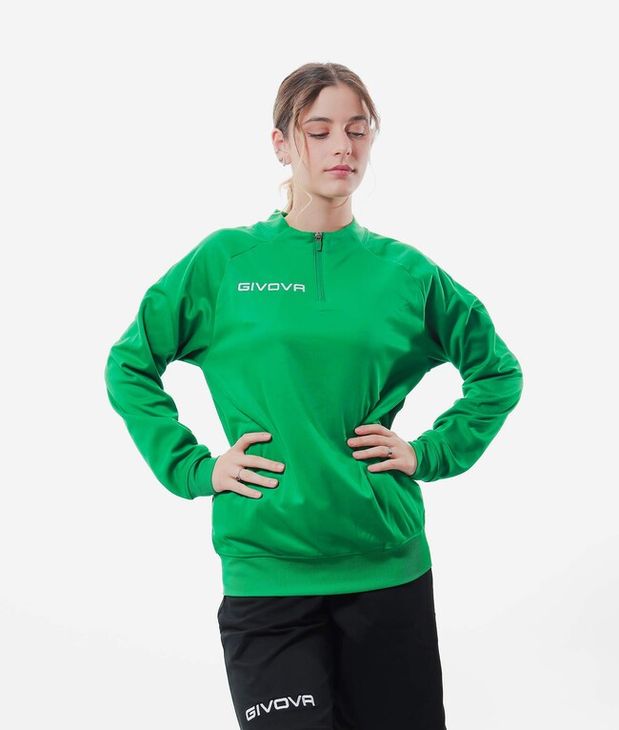 MAGLIA POLARFLEECE TECNICA (HALF ZIP) 500 bunda zelená XS