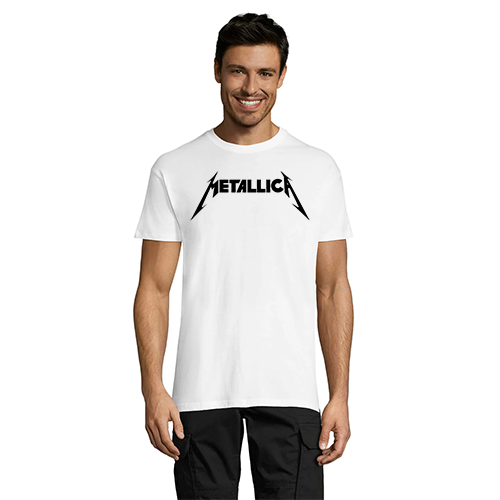 Metallica pánské tričko bílé S