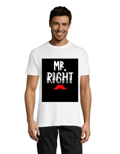 Mr.Right pánské tričko bílé 2XL