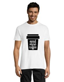 Need more coffee pánské tričko bílé 5XL