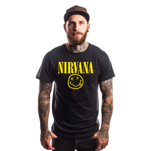 Nirvana 2 pánské tričko bílé 2XS