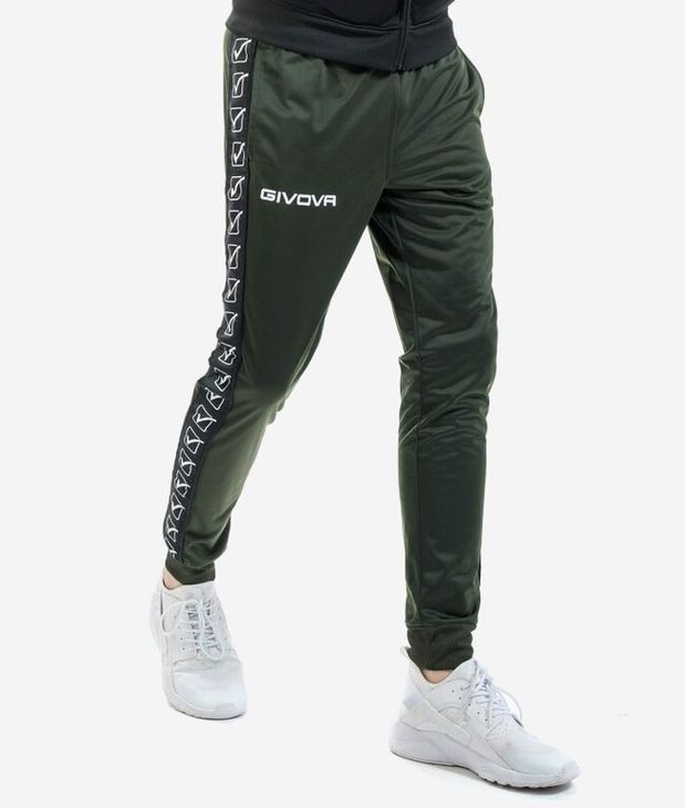 PANTALONE TRICOT BAND vojenská zelená 2XS