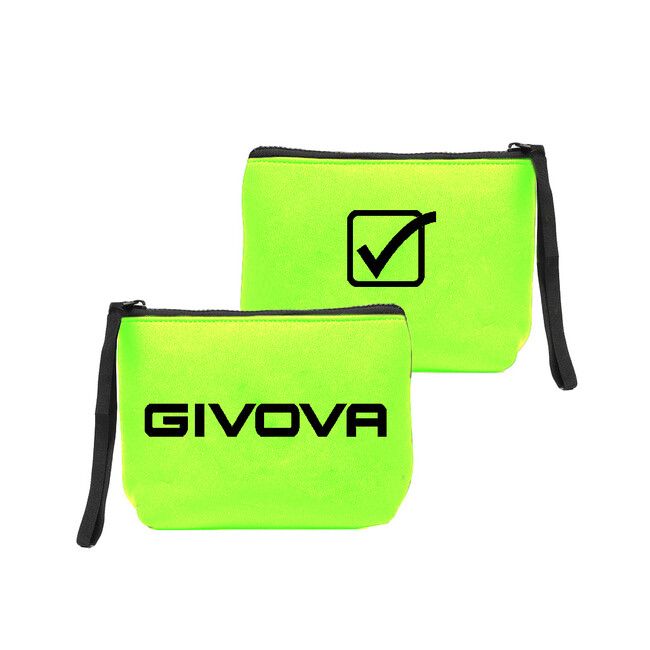 POCHETTE NEOPRENE 19*15*6 taška fluo žlutá/černá UNICA