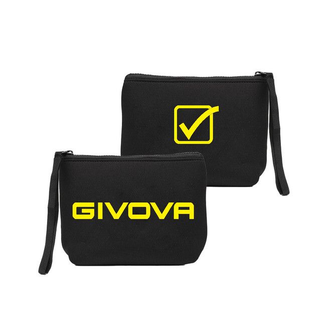 POCHETTE NEOPRENE 19*15*6 taška černá/fluo žlutá UNICA