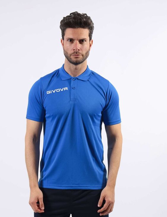 POLO POCKET tričko azurová modrá 2XL