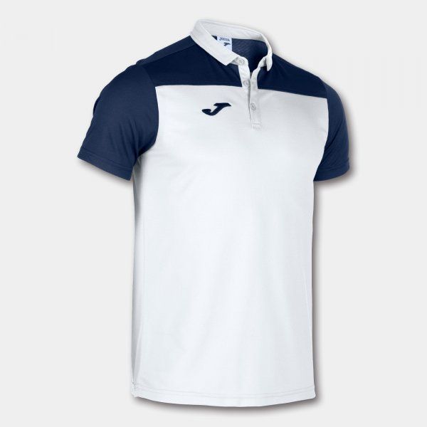 POLO SHIRT HOBBY II WHITE-NAVY S/S 2XL