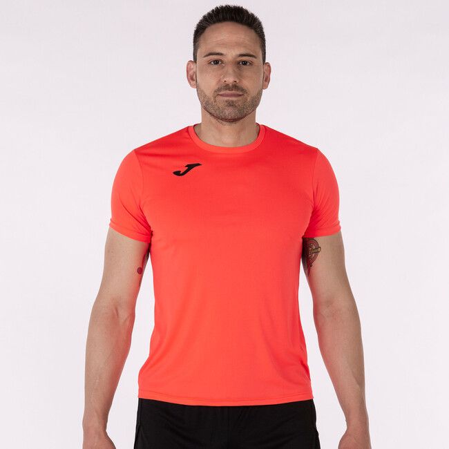 RECORD II SHORT SLEEVE T-SHIRT FLUOR CORAL XL