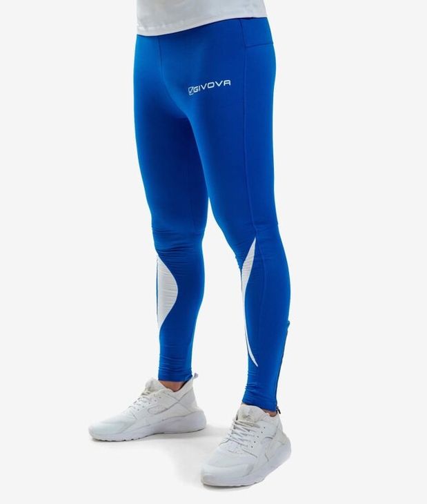 RUNNING LONG PANT běžecké kalhoty azurová modrá S