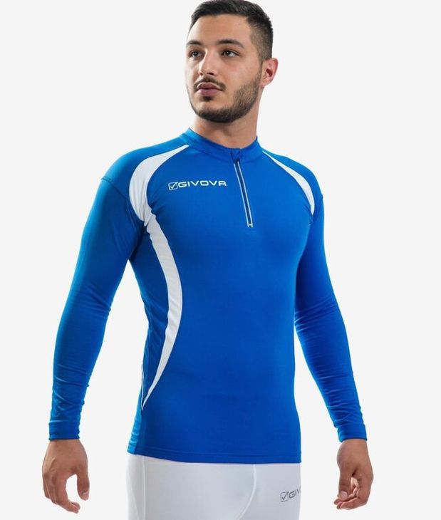 RUNNING LONG SHIRT dlouhé tričko azurová modrá S