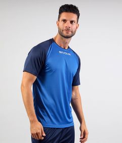 SHIRT CAPO INTERLOCK dres azurová modrá/modrá 2XS