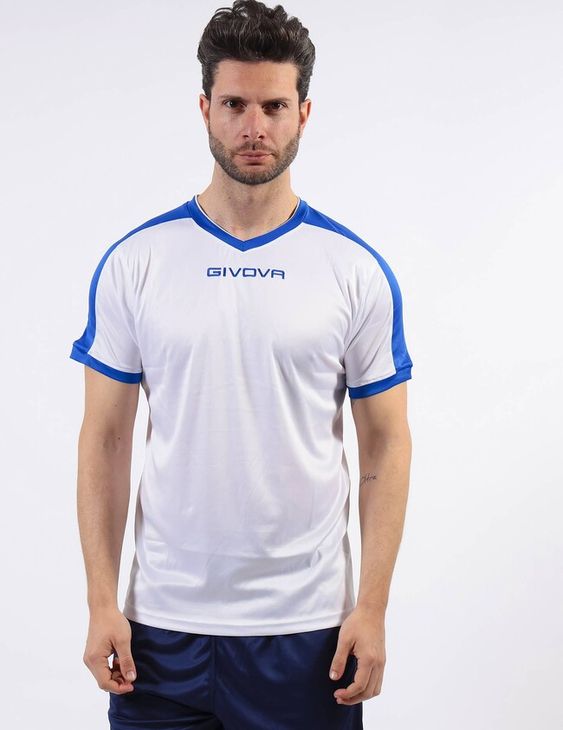 SHIRT REVOLUTION INTERLOCK dres bílá/azurová modrá 3XS