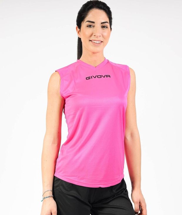 SHIRT SMANICATO GIVOVA ONE sportovní tílko fuchsia 3XL