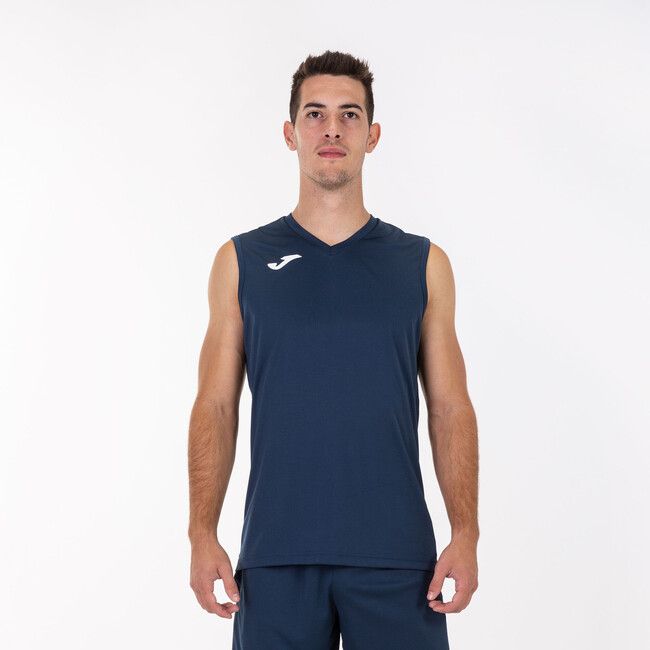 SLEEVELESS BASIC T-SHIRT COMBI sportovní tílko navy 2XL-3XL