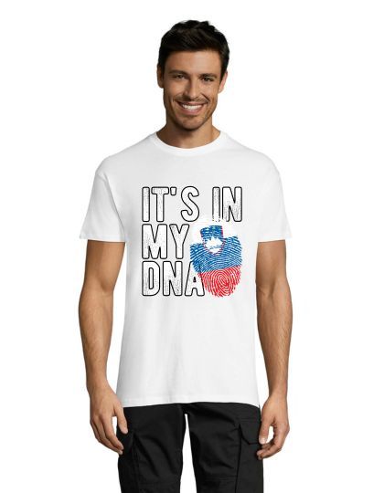 Slovenia - It's in my DNA pánské triko bílé 3XL