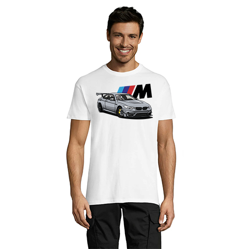 Sport BMW with M3 pánské tričko bílé 2XL