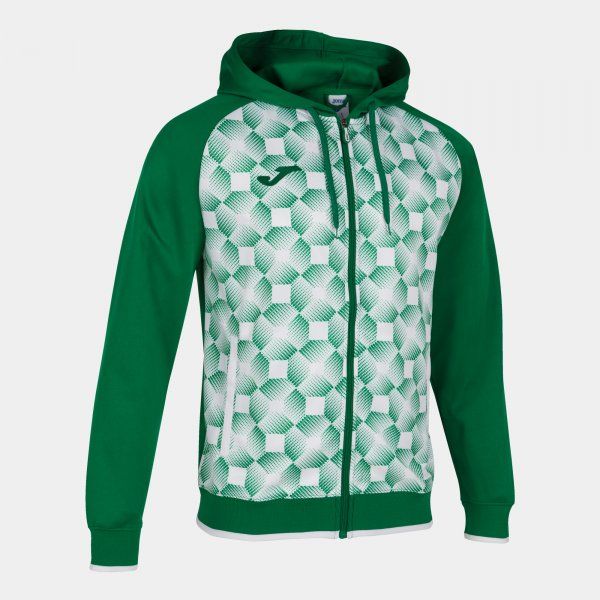 SWEATSHIRT SUPERNOVA III ZIP-UP HOODIE mikina zelená černá M