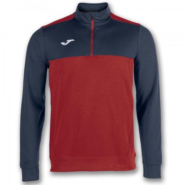 SWEATSHIRT 1/2 ZIPPER WINNER mikina red navy S