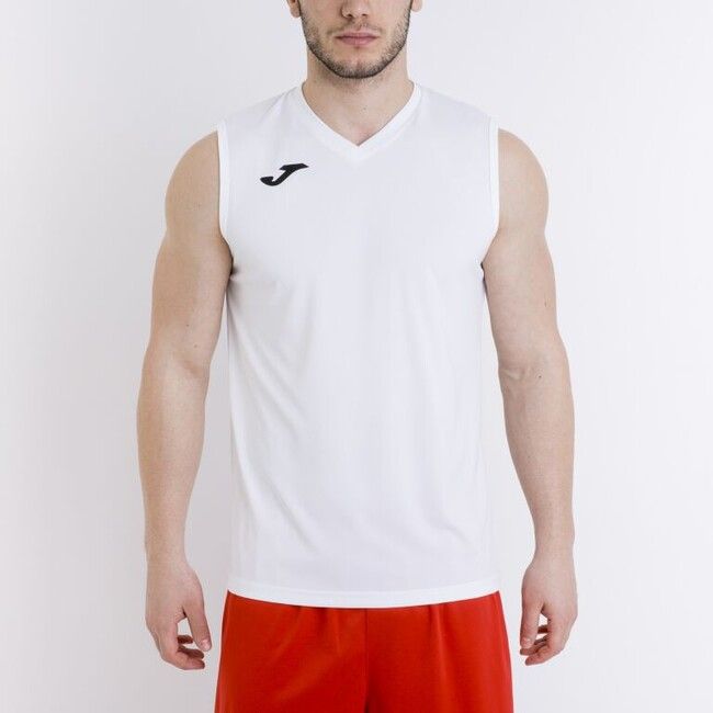 T-SHIRT BASIC WHITE SLEEVELESS 2XL-3XL