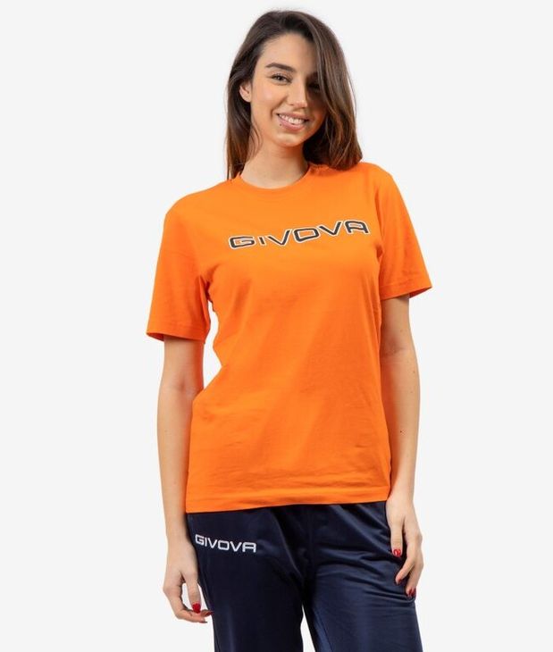 T-SHIRT COTONE SPOT krátké tričko fluo oranžová 2XS