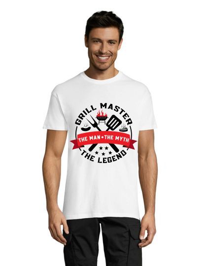 The Legend - Grill Master pánské triko bílé M