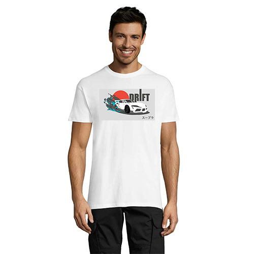 Toyota Supra Drift pánské tričko bílé XL