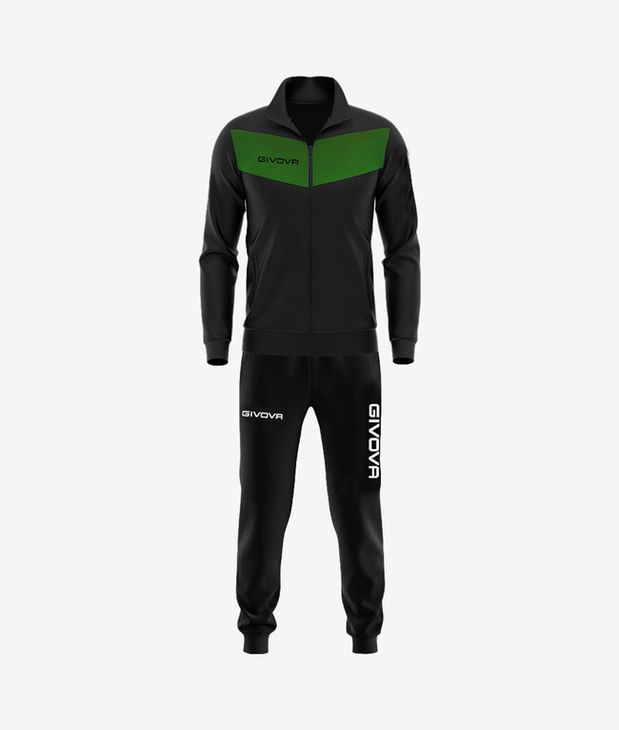 TUTA VISA TRIACETATO NERO/VERDE Tg. 2XL