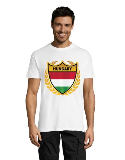 Zlatý erb Hungary pánské triko bílé 2XS