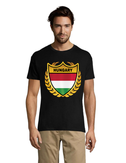 Zlatý erb Hungary pánské triko černé 2XL